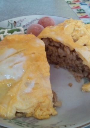 簡単 レトルトカレーでオムライス-レシピのメイン写真