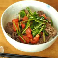 รูปของ 夏にさっぱり！イタリアンな牛丼
