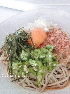 きのことオクラの冷やしぶっかけ蕎麦-レシピのメイン写真