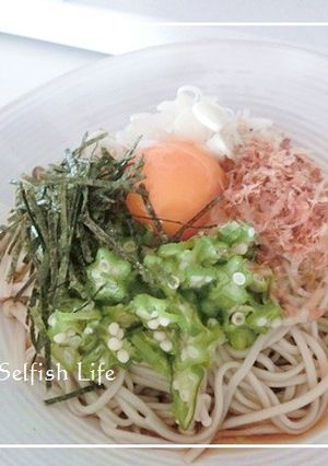 きのことオクラの冷やしぶっかけ蕎麦-レシピのメイン写真