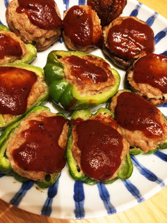 ピーマンと椎茸の肉詰め-レシピのメイン写真