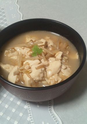 るる97 簡単！節約豆腐ともやしのスープ-レシピのメイン写真