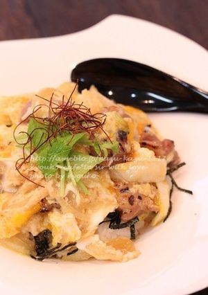 カフェ飯☆ふっくら焼きとり玉ごはん-レシピのメイン写真