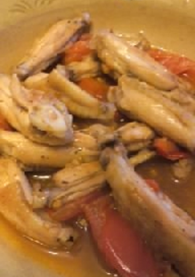 かんたん酢で鶏手羽とトマトの炒めもの-レシピのメイン写真