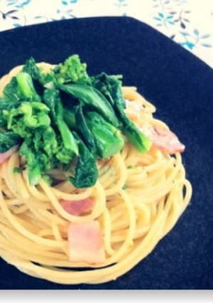 菜の花とベーコンの簡単パスタ-レシピのメイン写真