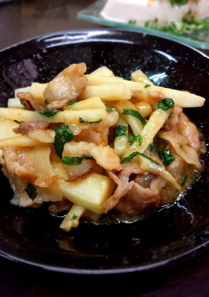 豚肉と長いもの味噌炒め✲*-レシピのメイン写真
