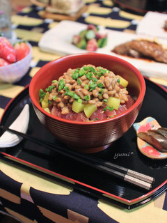 疲労回復❢まぐろ納豆丼-レシピのメイン写真