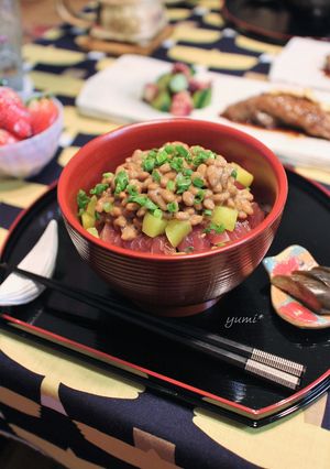 疲労回復❢まぐろ納豆丼-レシピのメイン写真