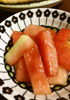 サラダみたい☆スイカの皮とバルサミコ酢☆-レシピのメイン写真