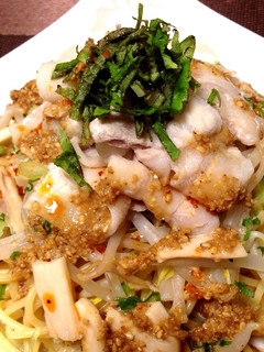 豚しゃぶごまだれピリ辛パスタ⁂-レシピのメイン写真