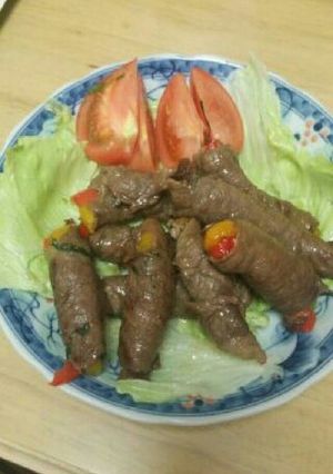 しそとパプリカの牛肉巻き-レシピのメイン写真