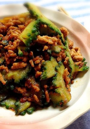 ゴーヤーとひき肉の万能しょうゆ炒め-レシピのメイン写真