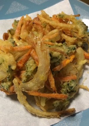 ゴーヤのかき揚げ わた入り-レシピのメイン写真