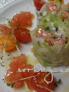 サーモン生春巻き~トマトサラダ仕立て~-レシピのメイン写真