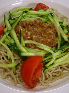 ピリ辛肉味噌蕎麦-レシピのメイン写真