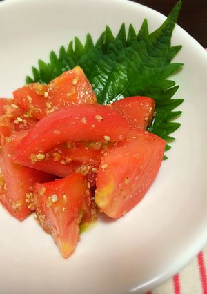 トマトのゴマ和え-レシピのメイン写真