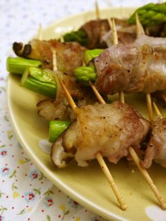 アスパラガスとしいたけの肉巻き-レシピのメイン写真