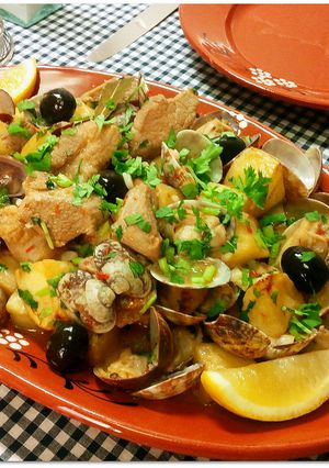 ポルトガルの★豚肉とあさりの炒め物★-レシピのメイン写真