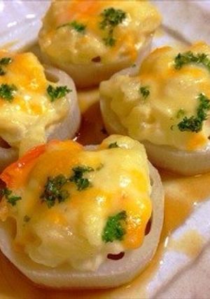 ファミコレde簡単！蓮根ポテサラチーズ-レシピのメイン写真