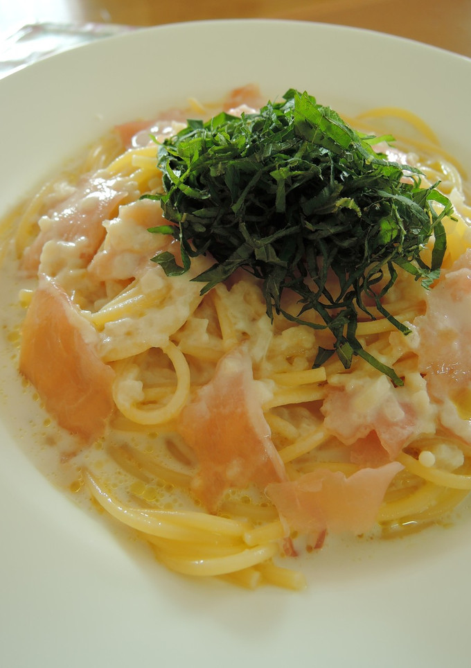 ヴィシソワーズと生ハムの和風冷製パスタ♪-レシピのメイン写真