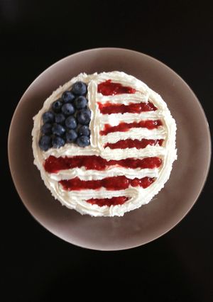 簡単アメリカンフラッグケーキ-レシピのメイン写真