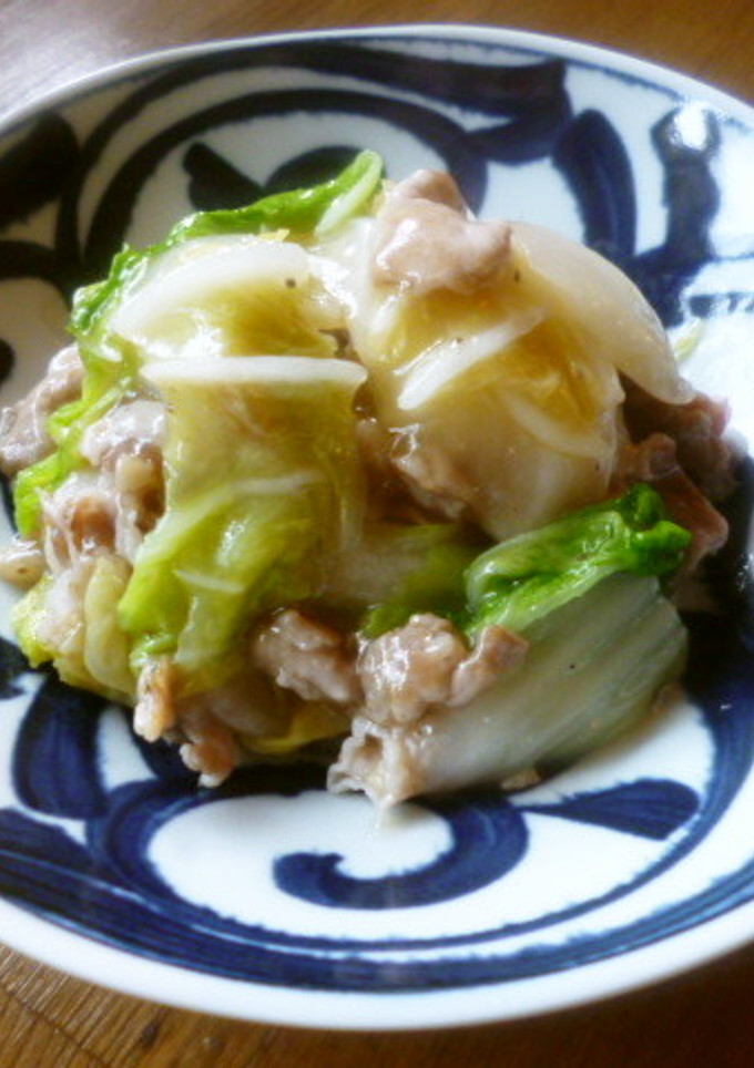 白菜と豚肉のあっさり塩炒め♪-レシピのメイン写真