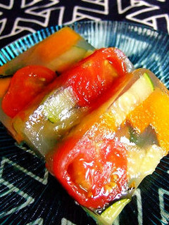野菜の炊き合わせかん!(寒天)-レシピのメイン写真