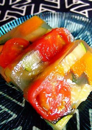 野菜の炊き合わせかん！（寒天）-レシピのメイン写真