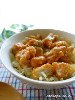 5分で出来る♪唐揚げオーロラソース丼♪-レシピのメイン写真