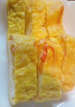 かにかま入り卵焼き-レシピのメイン写真