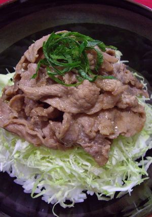 梅香る生姜焼き丼-レシピのメイン写真