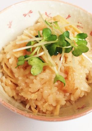 つゆの素とさきいかの炊き込みご飯-レシピのメイン写真