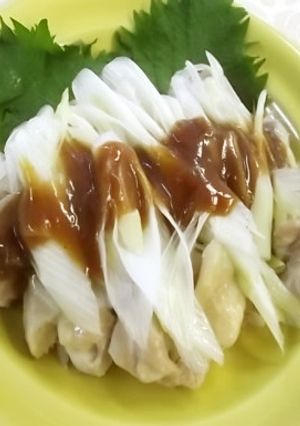 レンジで簡単もう一品　蒸し鶏の梅ソース-レシピのメイン写真