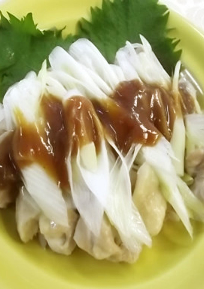レンジで簡単もう一品　蒸し鶏の梅ソース-レシピのメイン写真
