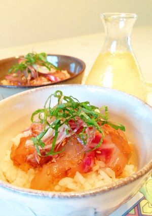 鯛の漬けどんぶり-レシピのメイン写真