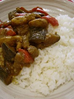 鶏ささ身とナスのドライカレー-レシピのメイン写真