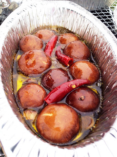 BBQでマッシュルームのアヒージョ-レシピのメイン写真