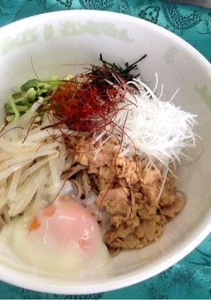 日本そばで油そば-レシピのメイン写真