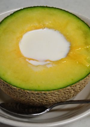 我が家のメロンの食べ方♪-レシピのメイン写真