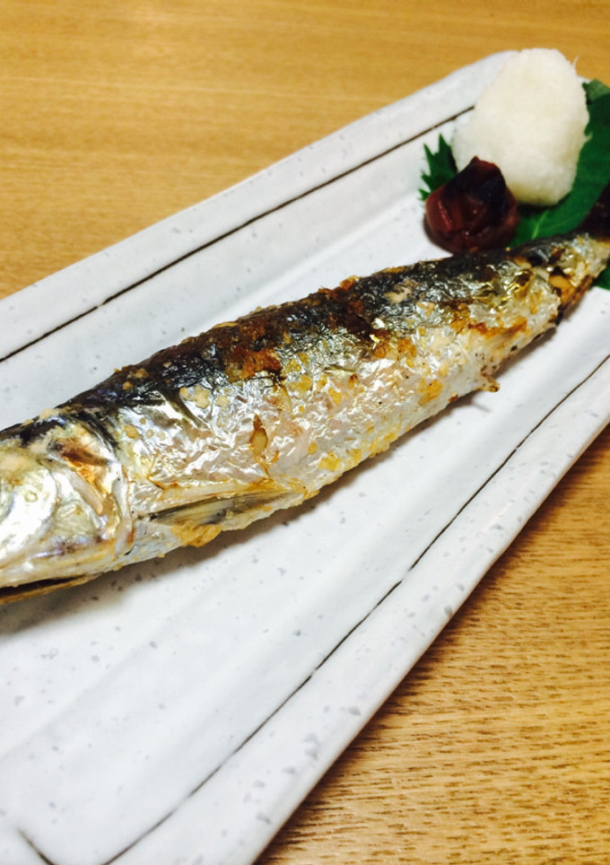 旬に♡イワシの塩焼きと焼き梅-レシピのメイン写真