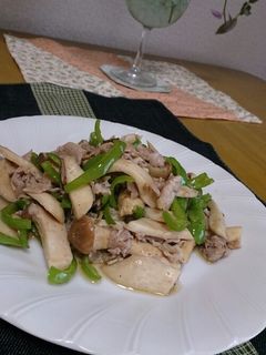 エリンギとピーマンと豚肉の中華炒め-レシピのメイン写真