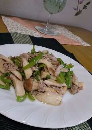 エリンギとピーマンと豚肉の中華炒め-レシピのメイン写真