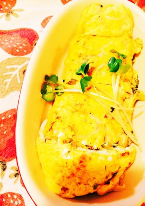 簡単☆ゴーヤと豚肉のオムレツ-レシピのメイン写真