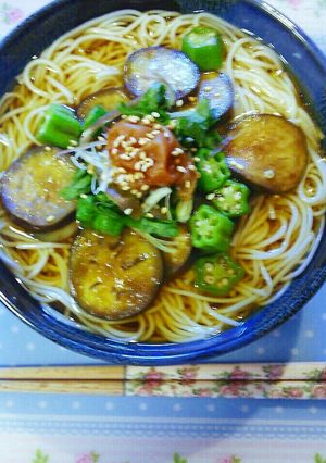 夏野菜そうめん-レシピのメイン写真