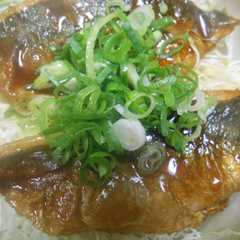 A picture of アジの蒲焼風丼ぶり.