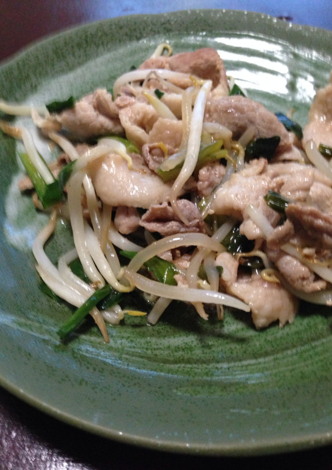 豚肉とニラモヤシの焼肉炒め-レシピのメイン写真