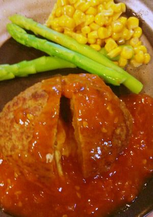 チーズハンバーグ-レシピのメイン写真