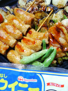 *皮なしウィニーの肉巻き照り焼き*-レシピのメイン写真