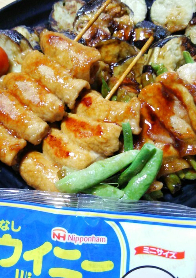 ＊皮なしウィニーの肉巻き照り焼き＊-レシピのメイン写真