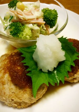 豆腐ハンバーグ☆和風おろしソース-レシピのメイン写真